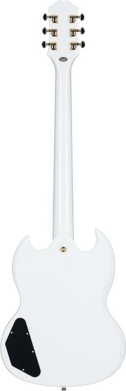open zoom image for Epiphone Inspired by Gibson SG Custom Electric Guitar (with Gig Bag), Alpine White, Full Straight Back