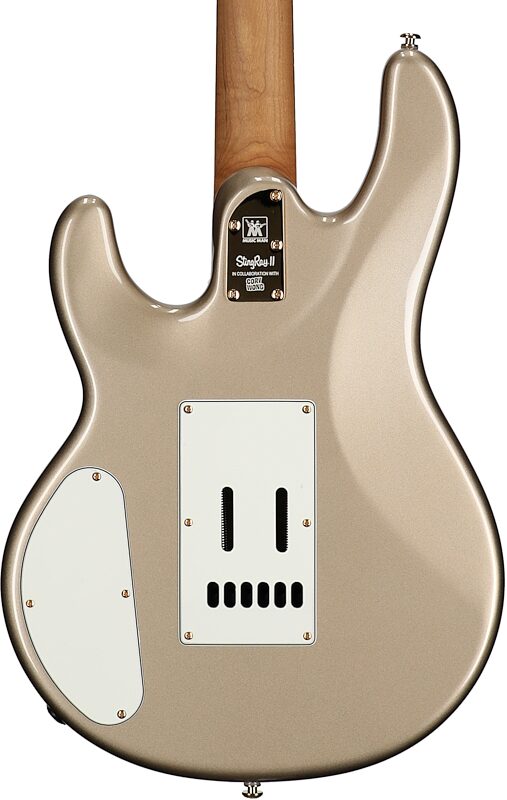open zoom image for Ernie Ball Music Man StingRay II Cory Wong Electric Guitar, Cashmere, Serial Number s12700, Body Straight Back