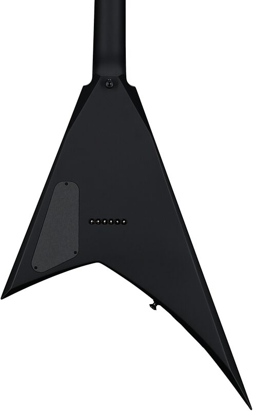 open zoom image for Jackson American Series Rhoads RR24 HT Electric Guitar, Ebony Fingerboard (with Case), Satin Black, Serial Number JAS2551002, Body Straight Back