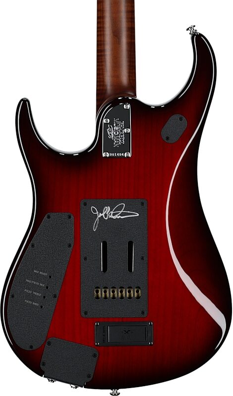 open zoom image for Ernie Ball Music Man JP15 Baritone BFR Electric Guitar (with Case), Cherry Creamsicle, Serial Number D01404, Body Straight Back