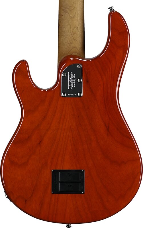 open zoom image for Ernie Ball Music Man StingRay 5 Special HH Electric Bass (with Case), Translucent Orange, Rosewood Fretboard, Serial Number K10330, Body Straight Back
