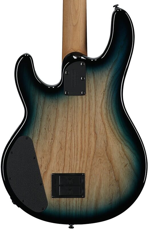 open zoom image for Ernie Ball Music Man StingRay Special HH Electric Bass (with Case), Mean Blue Burst, Ebony Fretboard, Serial Number K11277, Body Straight Back