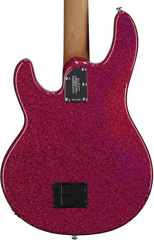 open zoom image for Ernie Ball Music Man StingRay Special Electric Bass (with Case), Soda Pink Sparkle, Roasted Maple Fretboard, Serial Number K11438, Body Straight Back