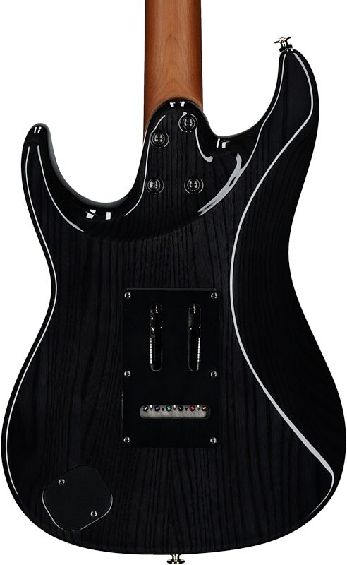 open zoom image for Ibanez AZ2204 Prestige Electric Guitar (with Case), Transparent Gray Burst, Serial Number 210001F2533183, Body Straight Back