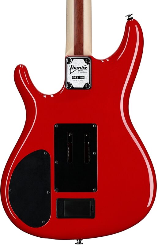 open zoom image for Ibanez Joe Satriani JS2480 Electric Guitar (with Case), Muscle Car Red, Serial Number 210002F2527850, Body Straight Back