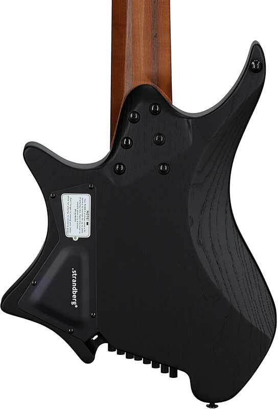 open zoom image for Strandberg Boden Original Series N2.8 Electric Guitar, 8-String, Black Denim Burst Satin, Serial Number C2508391, Body Straight Back
