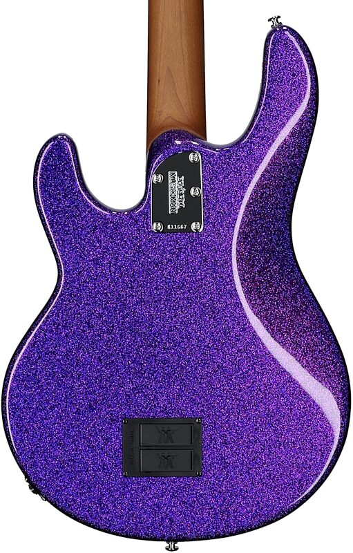 open zoom image for Ernie Ball Music Man StingRay Special Electric Bass (with Case), Violet Sparkle Burst, Rosewood Fretboard, Serial Number K11667, Body Straight Back