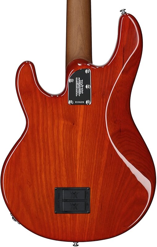 open zoom image for Ernie Ball Music Man StingRay Special Electric Bass (with Case), Translucent Orange, Rosewood Fretboard, Serial Number K10628, Body Straight Back
