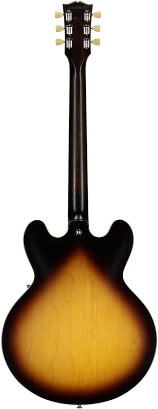 open zoom image for Gibson ES-335 Dot Satin Electric Guitar (with Case), Vintage Burst, Serial Number 204860149, Body Straight Back