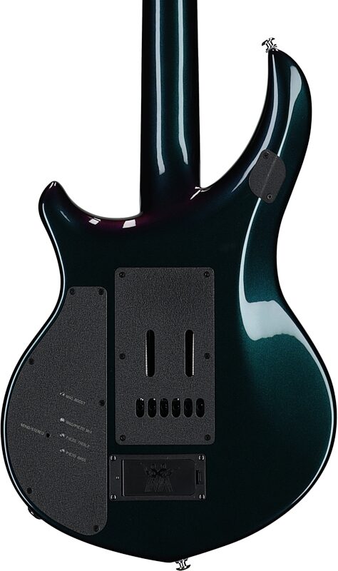 open zoom image for Ernie Ball Music Man Majesty 6 Premium Select Electric Guitar, Mystic Dream, Chrome Hardware, Serial Number M021837, Body Straight Back