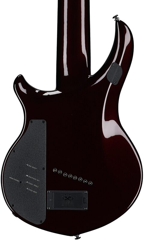 open zoom image for Ernie Ball Music Man Majesty 8 Premium Select Electric Guitar, 8-String, Carnelian Red, Black Hardware, Serial Number M021833, Body Straight Back