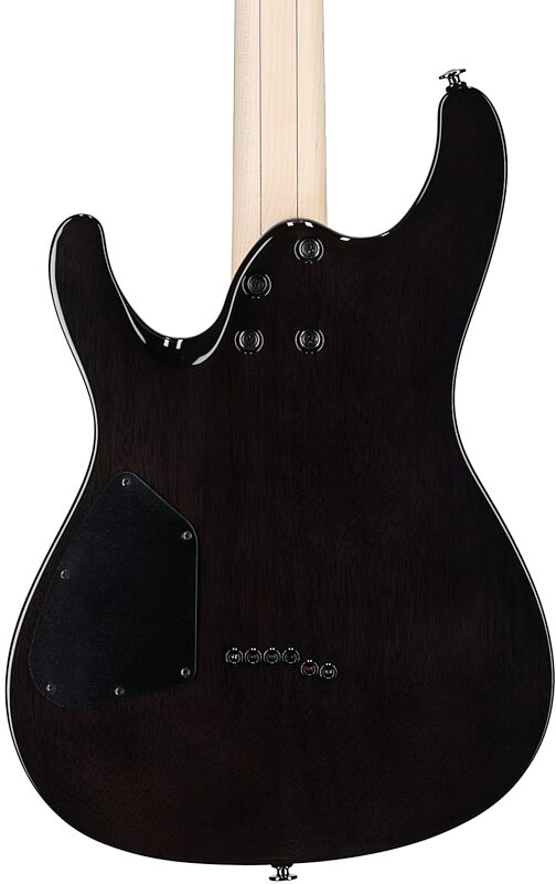 open zoom image for Ibanez S6621AH Prestige Electric Guitar (with Case), Transparent Gray Burst, Serial Number 210001F2601041, Body Straight Back