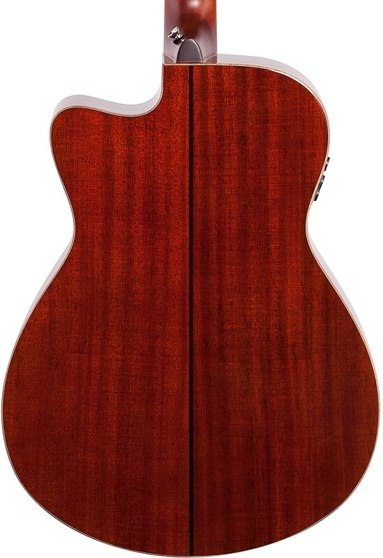 open zoom image for Yamaha AC5M Concert Acoustic-Electric Guitar (with Case), Vintage Natural, Body Straight Back