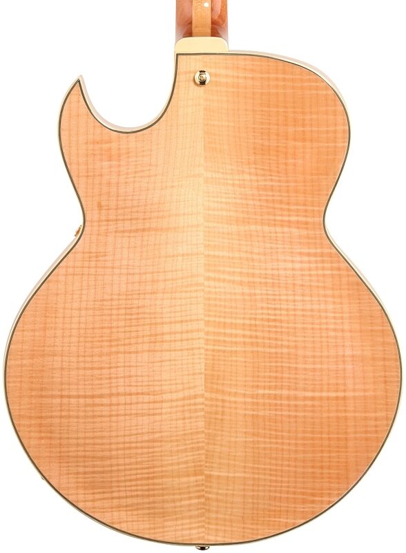 open zoom image for Ibanez LGB30 George Benson Electric Guitar (with Case), Natural, Open Box (Very Good), Body Straight Back