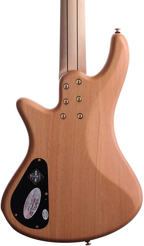open zoom image for Schecter Stiletto Custom 5 5-String Electric Bass, Natural, Body Straight Back