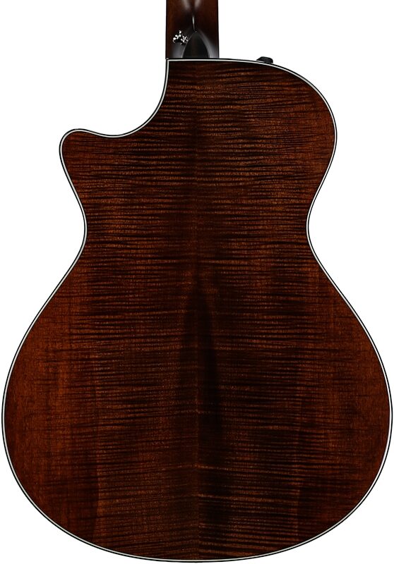 open zoom image for Taylor 612ce V Class Grand Concert Acoustic-Electric Guitar, with Case, New, Body Straight Back