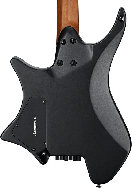 open zoom image for Strandberg Boden Essential 6 Electric Guitar (with Gig Bag), Black Granite, Body Straight Back