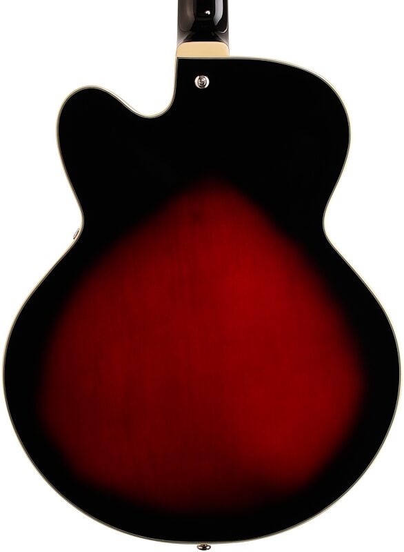 open zoom image for Ibanez AF75 Artcore Hollowbody Electric Guitar, Transparent Red, Body Straight Back