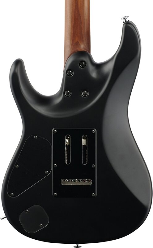 open zoom image for Ibanez AZ2402 Prestige Electric Guitar (with Case), Black Flat, Body Straight Back