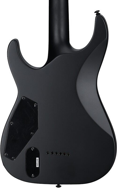 open zoom image for ESP LTD MH-1000B Baritone Electric Guitar, Black Satin, Body Straight Back