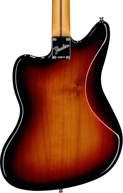 open zoom image for Fender American Professional Classic Jaguar Electric Guitar, Rosewood Fingerboard (with Gig Bag), 3-Color Sunburst, Body Straight Back