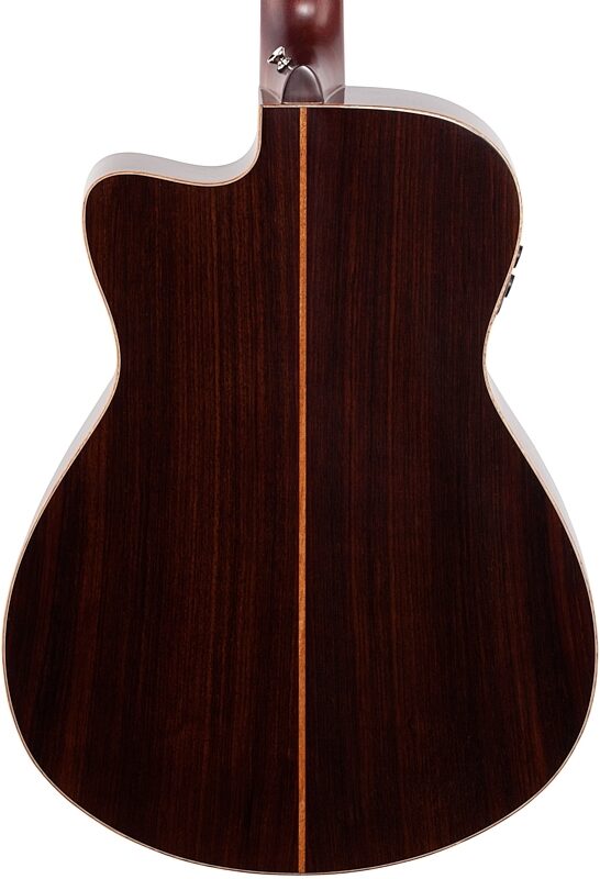 open zoom image for Yamaha AC5R Concert Acoustic-Electric Guitar (with Case), Vintage Natural, Body Straight Back