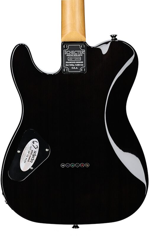 open zoom image for Schecter Japan PT Classic Electric Guitar (with Case), Transparent Fade Burst, Open Box (Very Good), Body Straight Back