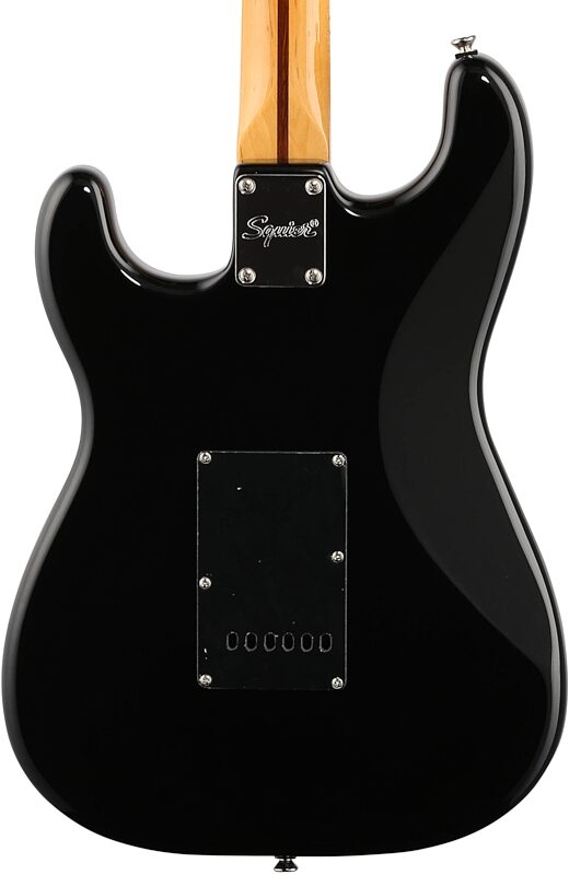 open zoom image for Squier Classic Vibe '70s Stratocaster HSS Electric Guitar, Maple Fingerboard, Black, Body Straight Back