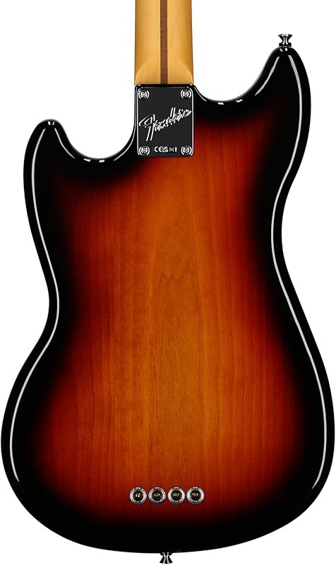 open zoom image for Fender American Professional Classic Mustang Electric Bass, Rosewood Fingerboard (with Gig Bag), 3-Color Sunburst, Body Straight Back