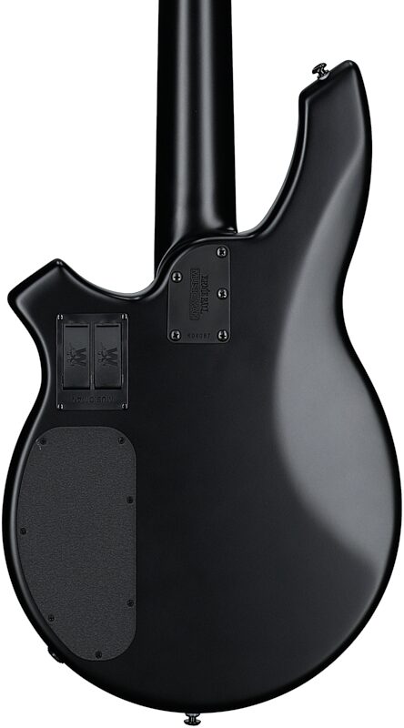 open zoom image for Ernie Ball Music Man Bongo 5HH Electric Bass, 5-String (with Case), Stealth Black, Ebony Fretboard, Body Straight Back