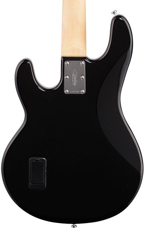 open zoom image for Sterling by Music Man StingRay Electric Bass, Black, Hard Maple Fretboard, Body Straight Back
