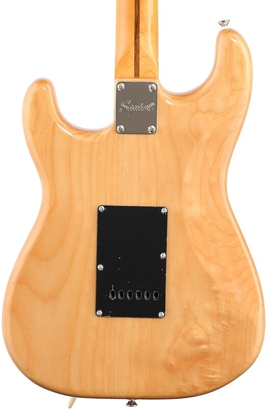 open zoom image for Squier Classic Vibe '70s Stratocaster Electric Guitar, Indian Laurel Natural, Body Straight Back