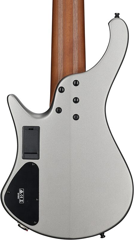 open zoom image for Ibanez EHB1006MS Ergo Electric Bass, 6-String (with Gig Bag), Metallic Gray Matte, Body Straight Back
