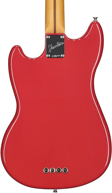 open zoom image for Fender American Professional Classic Mustang Electric Bass, Maple Fingerboard (with Gig Bag), Dakota Red, Body Straight Back