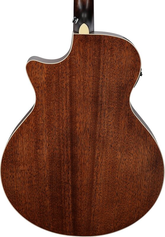 open zoom image for Ibanez AE100 Acoustic-Electric Guitar, Burgundy Flat, Body Straight Back