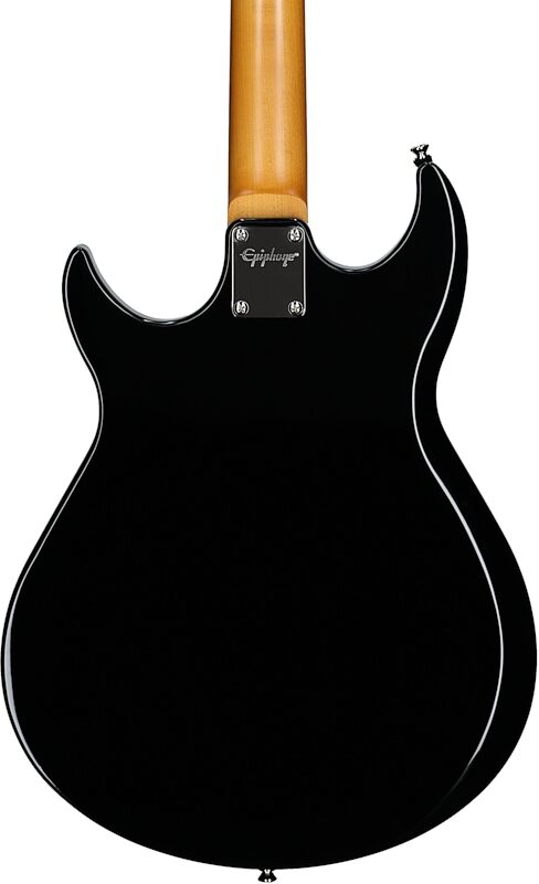 open zoom image for Epiphone Grabber Electric Bass (with Gig Bag), Ebony, Body Straight Back