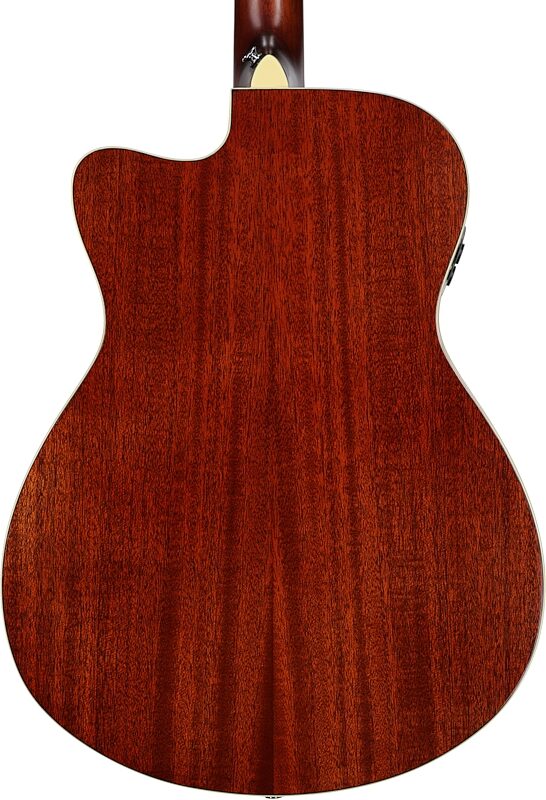 open zoom image for Yamaha FSC-TA Cutaway TransAcoustic Guitar, Brown Sunburst, Body Straight Back