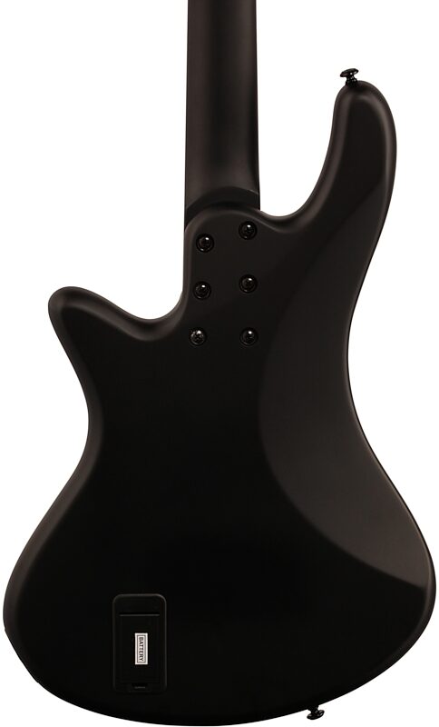 open zoom image for Schecter Stiletto Stealth-4 Electric Bass, Satin Black, Body Straight Back