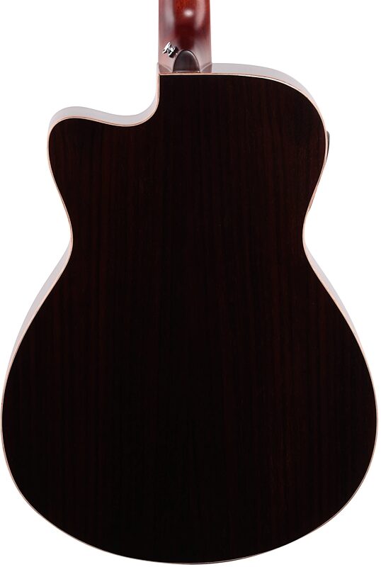 open zoom image for Yamaha AC1R Acoustic-Electric Guitar, Tobacco Brown Sunburst, Body Straight Back