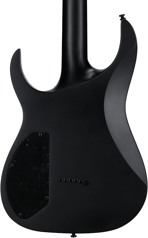open zoom image for Ibanez RGRTBB21 Iron Label Baritone Electric Guitar, Black Flat, Open Box (Very Good), Body Straight Back