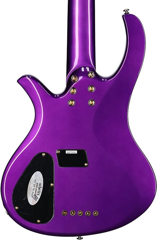 open zoom image for Schecter FreeZesicle-5 Electric Bass, 5-String, Purple, Open Box (Very Good), Body Straight Back