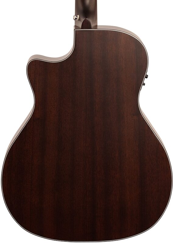 open zoom image for Schecter Orleans Studio Acoustic-Electric Guitar, Satin See Thru Black, Body Straight Back