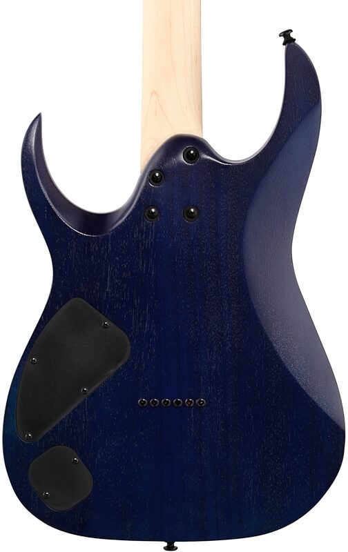 open zoom image for Ibanez RGA42FM Electric Guitar, Blue Lagoon Burst Flat, Body Straight Back