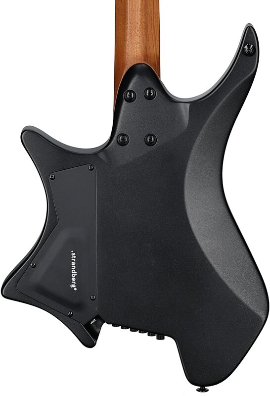 open zoom image for Strandberg Boden Standard Series N2.6 Electric Guitar (with Gig Bag), Black Satin Metallic, Body Straight Back