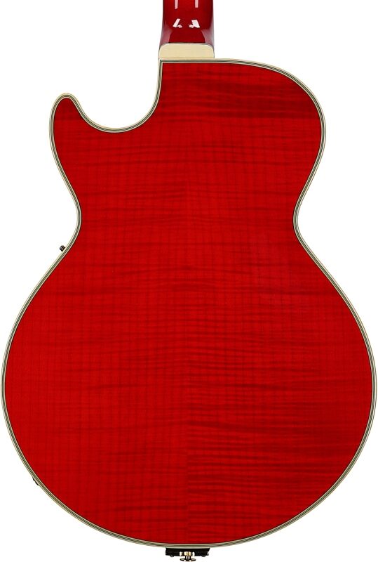 open zoom image for Ibanez GB10SE George Benson Electric Guitar (with Case), Sapphire Red, Body Straight Back
