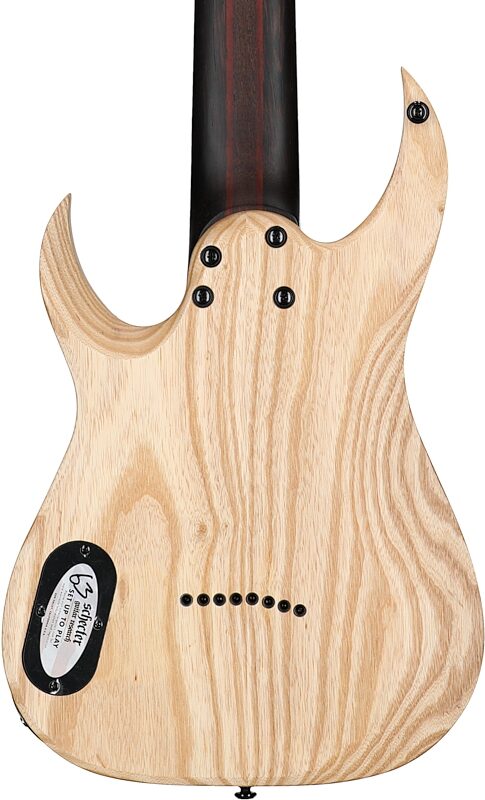 open zoom image for Schecter John Browne Tao-8 Electric Guitar, Transparent Purple, Open Box (Very Good), Body Straight Back