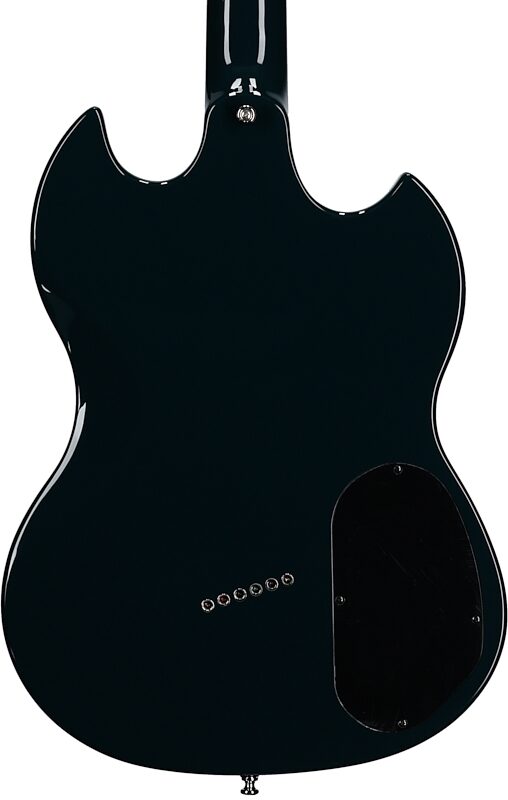 open zoom image for Guild Polara Electric Guitar, Left-Handed, Blue Steel, Body Straight Back