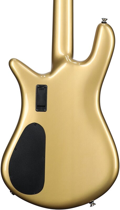 open zoom image for Spector Euro 4 Classic Electric Bass (with Gig Bag), Metallic Gold Gloss, Body Straight Back