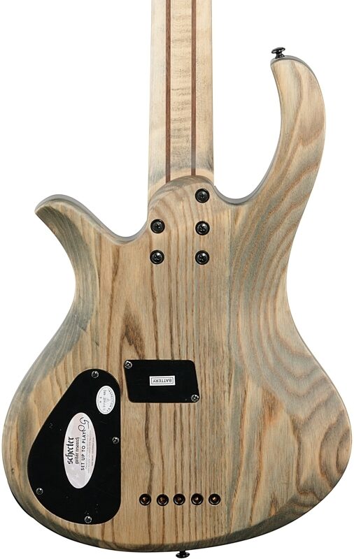 open zoom image for Schecter Riot-5 5-String Electric Bass, Satin Aurora Burst, Body Straight Back