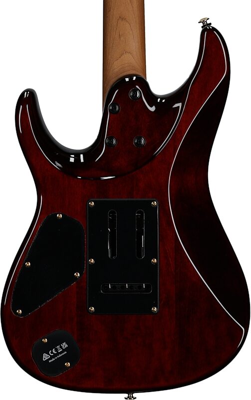 open zoom image for Ibanez AZ47P1QM Premium Electric Guitar (with Gig Bag), Dragon Eye Burst, Body Straight Back